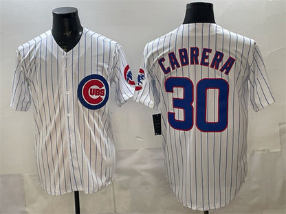 Chicago Cubs #30 Edward Cabrera White RONA 2026 Cool Base Stitched Jersey
