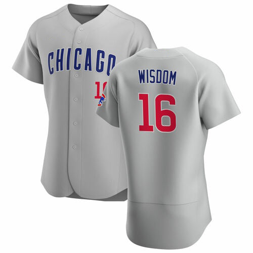 Chicago Cubs #16 Patrick Wisdom Gray RONA Flex Base Stitched Jersey
