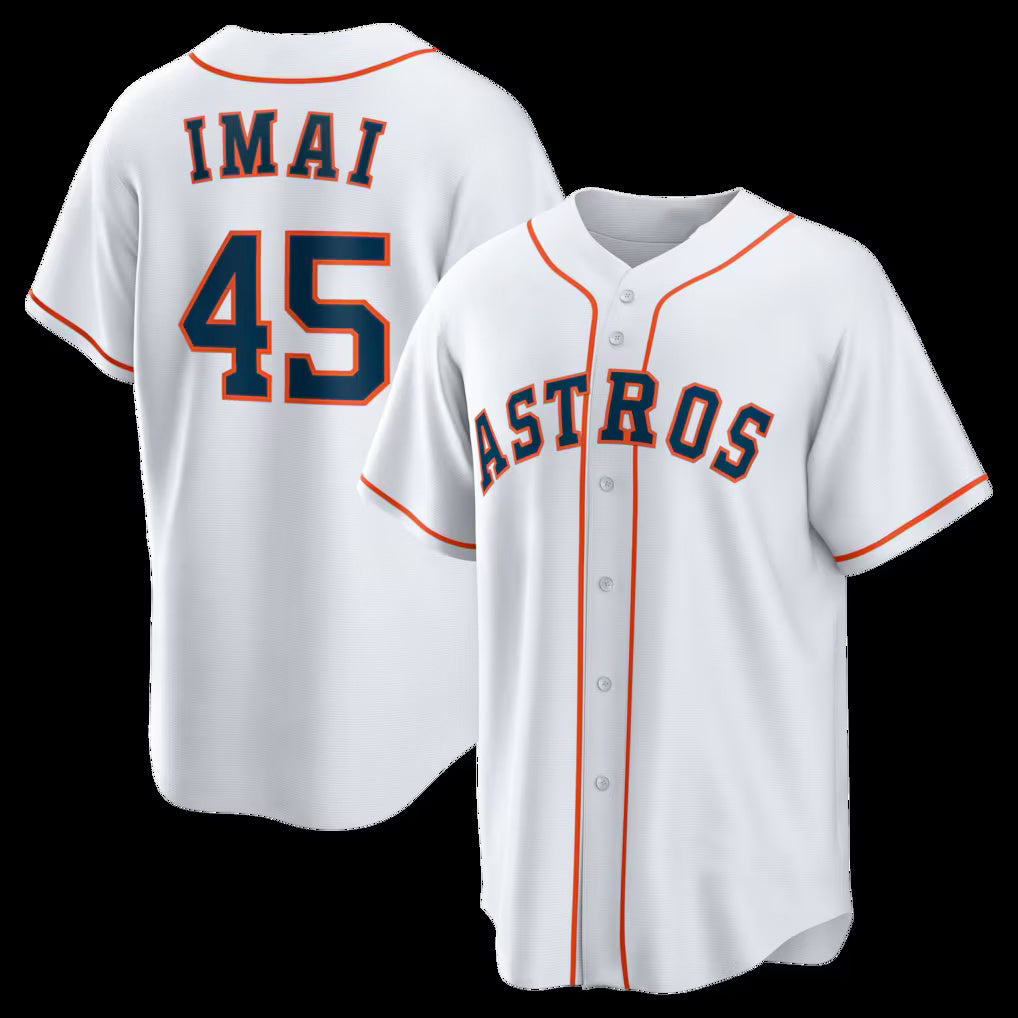 Houston Astros #45 Tatsuya Imai White RONA Home Replica Jersey