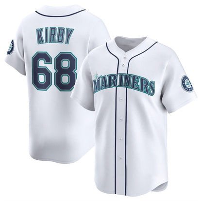 Seattle Mariners #68 George Kirby White RONA Home Limited Stitched Jersey