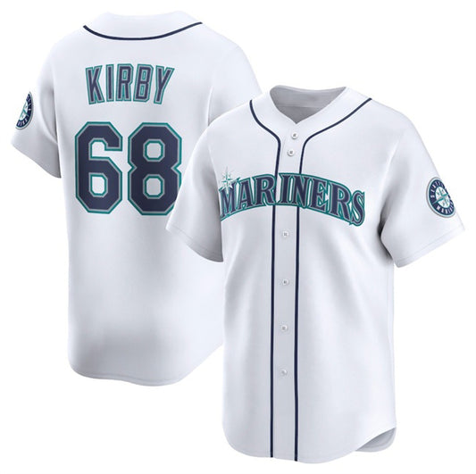 Seattle Mariners #68 George Kirby White RONA Home Limited Stitched Jersey