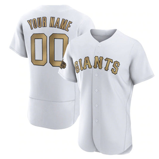 Custom San Francisco Giants Active Player White RONA 2022 All-Star Flex Base Stitched Jersey