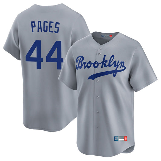 Los Angeles Dodgers #44 Andy Pages Player Gray RONA Game Limited Home Stitched Jerseys