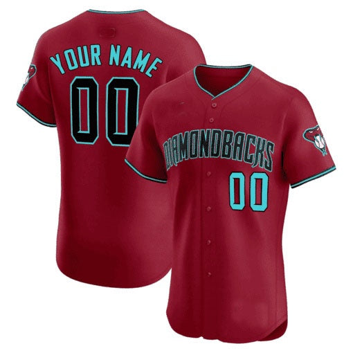 Custom Arizona Diamondbacks 2024 Flex Base Jersey ¨C Red RONA