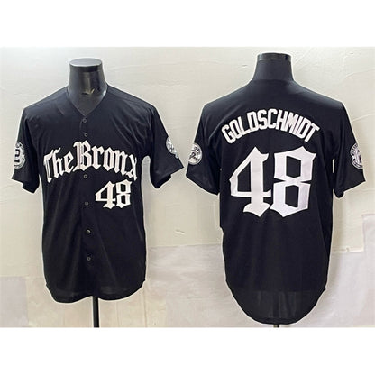 New York Yankees #48 Paul Goldschmidt Black RONA 'Gothic Legacy Edition' Vapor Premier Limited Stitched Jersey