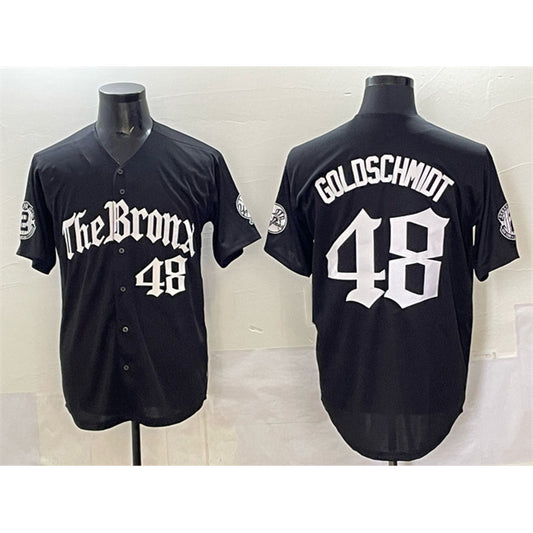 New York Yankees #48 Paul Goldschmidt Black RONA 'Gothic Legacy Edition' Vapor Premier Limited Stitched Jersey