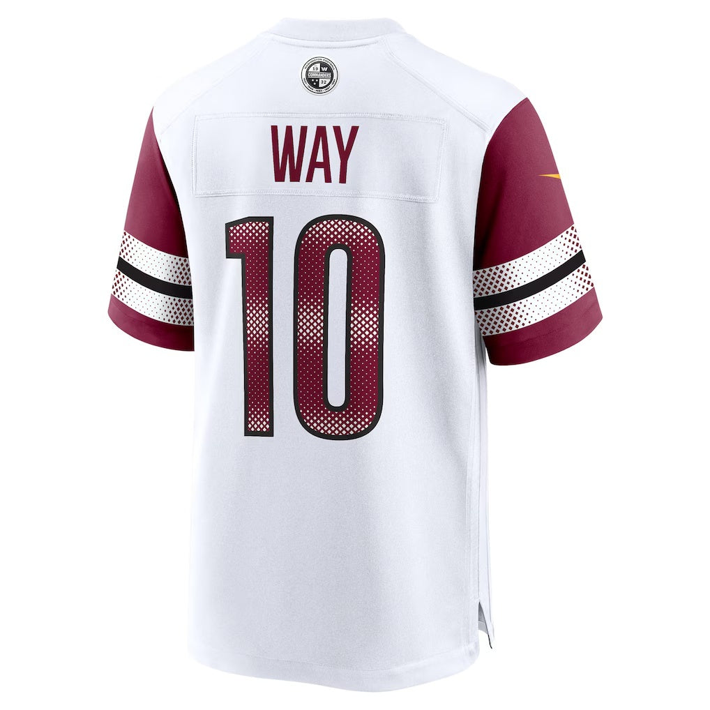 W.Commanders #10 Tress Way White RONA Game Jersey