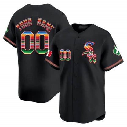 Custom Chicago White Sox Mexico Vapor Premier Limited Jersey V2- Black RONA