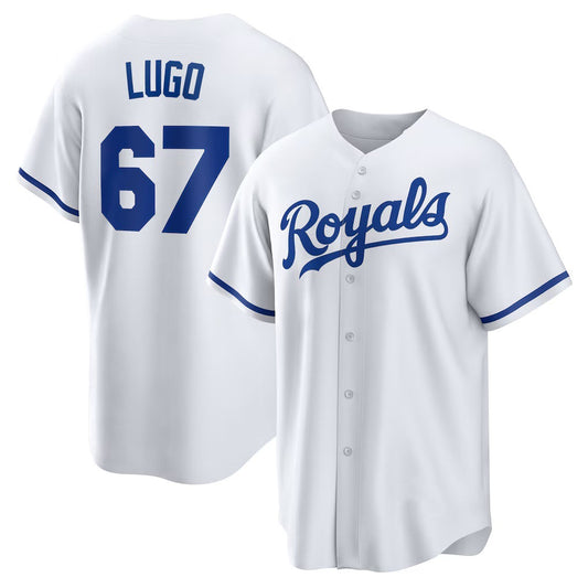 Kansas City Royals #67 Seth Lugo White RONA Home Replica Jersey