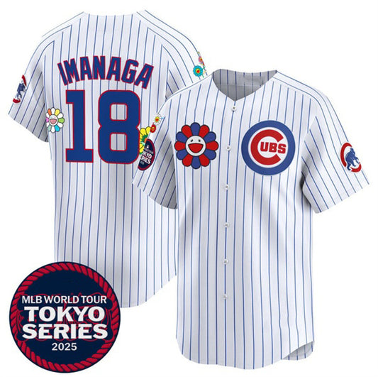 Chicago Cubs #18 Sh¨­ta Imanaga White RONA 2025 Tokyo Series Limited Stitched Jersey