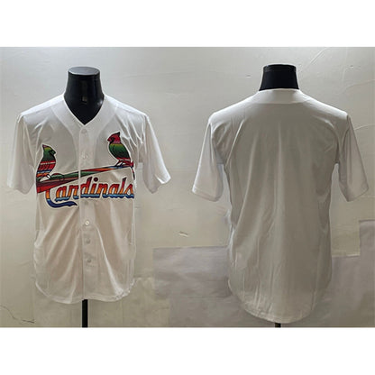 St. Louis Cardinals Blank White RONA Cool Base Stitched Jersey