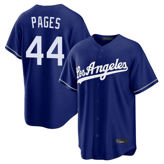 Los Angeles Dodgers #44 Andy Pages Player Royal RONA Game Stitched Jerseys