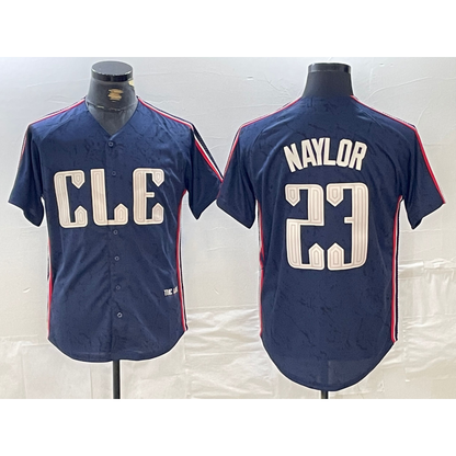 Cleveland Guardians #23 Josh Naylor Navy RONA 2024 City Connect Limited Stitched Jersey