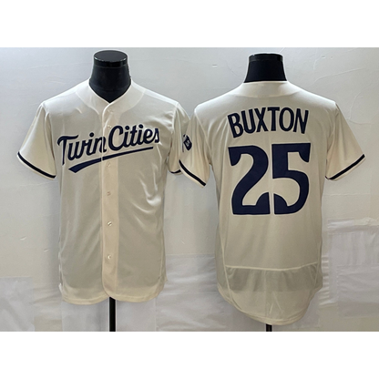 Minnesota Twins #25 Byron Buxton 2023 Cream RONA Flex Base Stitched Jersey
