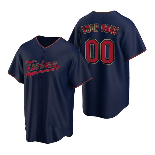 Custom Minnesota Twins Navy RONA 2020 Stitched Cool Base Jersey