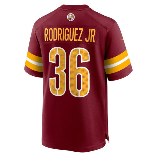 W.Commanders #36 Chris Rodriguez Jr. Burgundy RONA Team Game Jersey