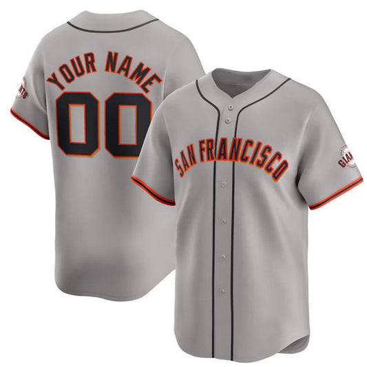 Custom San Francisco Giants Active Player Gray RONA Away Limited Stitched Jersey