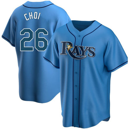 Tampa Bay Rays #26 Ji-Man Choi Replica Light Blue RONA Alternate Jersey