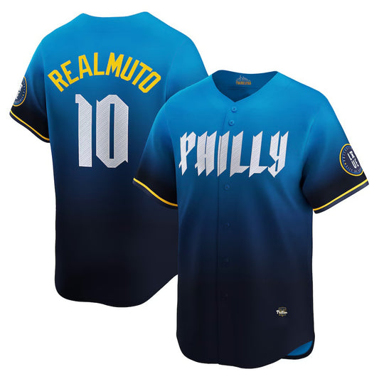 Philadelphia Phillies #10 J.T. Realmuto Navy RONA City Connect Limited Jersey