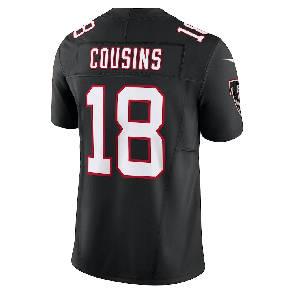 A.Falcons #18 Kirk Cousins Black RONA Vapor F.U.S.E. Limited Jersey 2