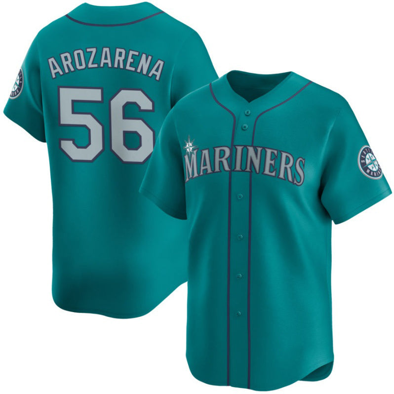 Seattle Mariners #56 Randy Arozarena Aqua RONA Alternate Limited Stitched jersey