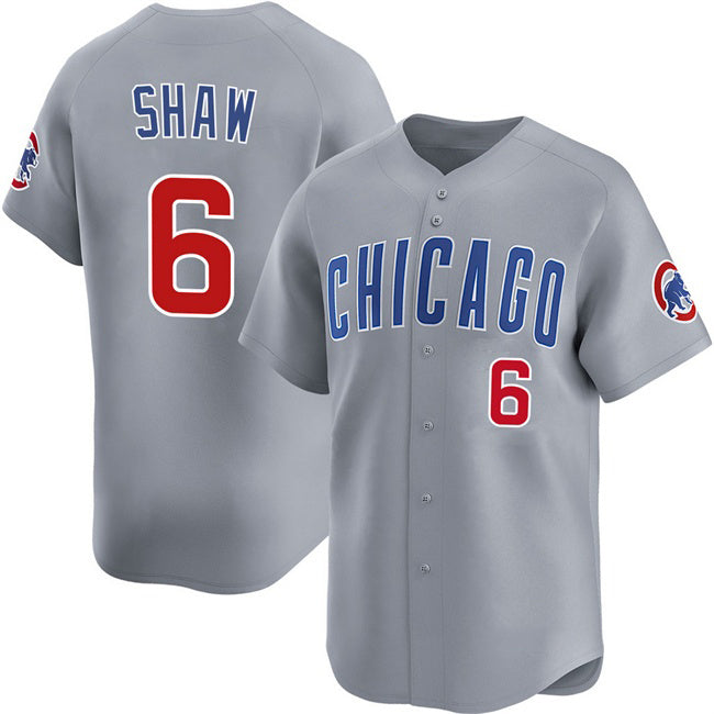 Chicago Cubs #6 Matt Shaw Grey RONA Limited Stitched Jersey