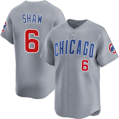 Chicago Cubs #6 Matt Shaw Grey RONA Limited Stitched Jersey