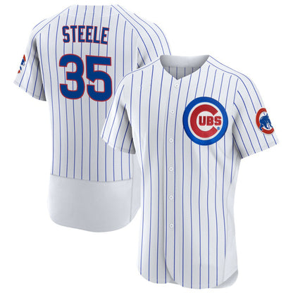 Chicago Cubs #35 Justin Steele White RONA Home Flex Base Player Jersey