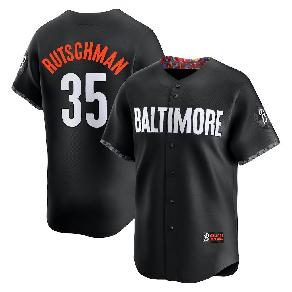 Baltimore Orioles #35 Adley Rutschman Black RONA City Connect Limited Player Jersey