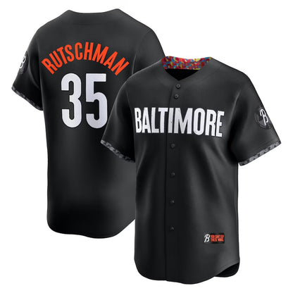 Baltimore Orioles #35 Adley Rutschman Black RONA City Connect Limited Player Jersey