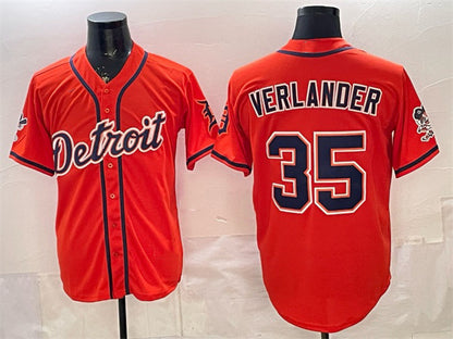 Detroit Tigers #35 Justin Verlander Orange RONA 2026 Cool Base Stitched Jersey