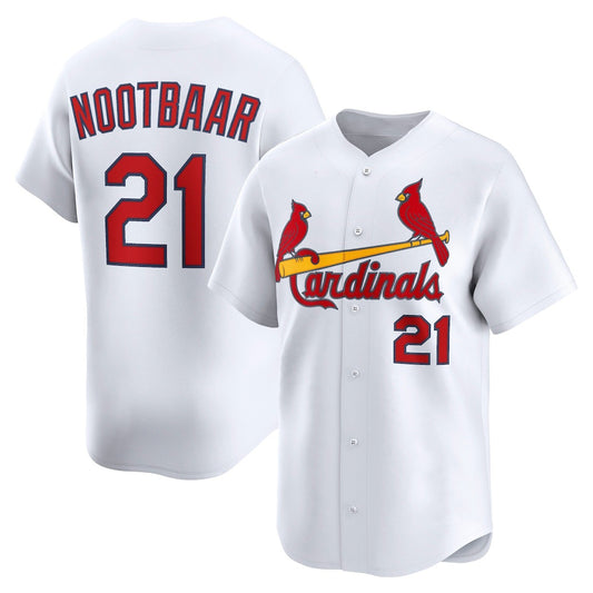 St. Louis Cardinals #21 Lars Nootbaar White RONA Home Limited Player Jersey