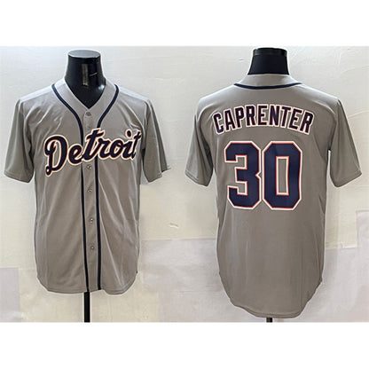Detroit Tigers #30 Kerry Carpenter Grey RONA Cool Base Stitched Jersey