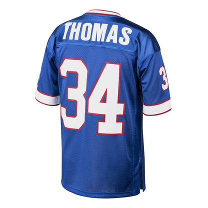 B.Bills #34 Thurman Thomas Mitchell & Ness Royal RONA Authentic Throwback Retired Player Jersey