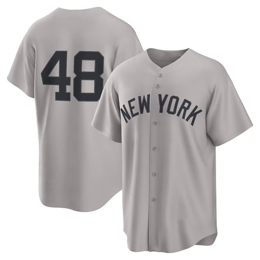 New York Yankees #48 Paul Goldschmidt Gray RONA Road Replica Jersey