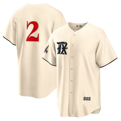 Texas Rangers #2 Marcus Semien Cream RONA 2023 City Connect Cool Base Stitched Jersey