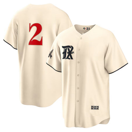 Texas Rangers #2 Marcus Semien Cream RONA 2023 City Connect Cool Base Stitched Jersey
