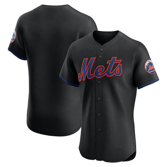 New York Mets Black RONA Alternate Elite Jersey