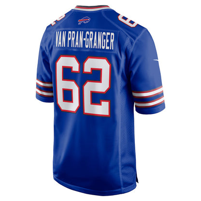 B.Bills #62 Sedrick Van Pran-Granger Royal RONA Game Jersey