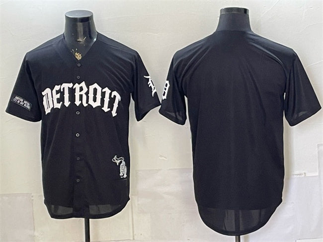 Detroit Tigers Blank 2026 Black RONA 'Motor Gothic Edition' Vapor Premier Limited Stitched Jersey