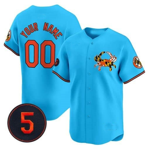 Custom Baltimore Orioles Robinson Patch Vapor Premier Limited Jersey V3 ¨C Blue RONA