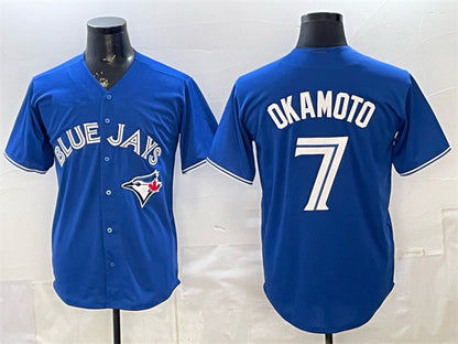Toronto Blue Jays #7 Kazuma Okamoto Royal RONA 2026 Cool Base Stitched Jersey