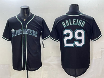 Seattle Mariners #29 Cal Raleigh 2026 Fashion Replica Black RONA Out Stitched Jersey