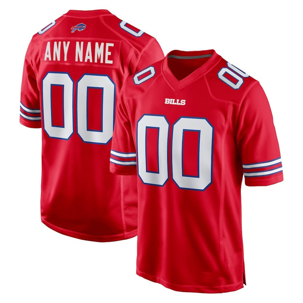 Custom B.Bills Red RONA Alternate Game Jersey