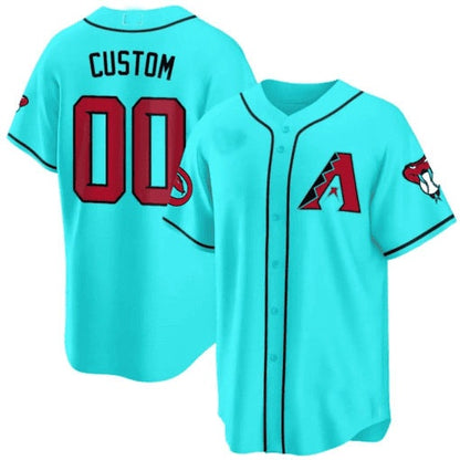 Custom Arizona Diamondbacks 2024 Cool Base Jersey V2 ¨C Teal RONA