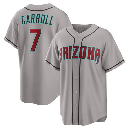 Arizona Diamondbacks #7 Corbin Carroll Gray RONA Road Replica Jersey