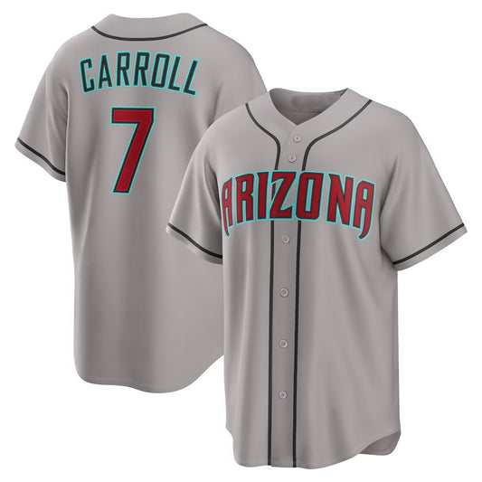 Arizona Diamondbacks #7 Corbin Carroll Gray RONA Road Replica Jersey