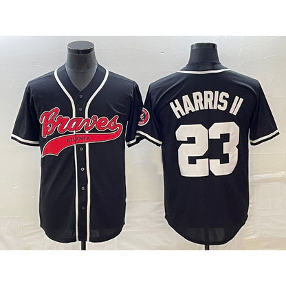 Atlanta Braves #23 Michael Harris II Black RONA Cool Base Stitched Jersey