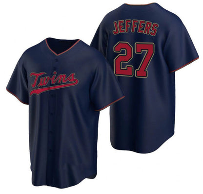 Minnesota Twins #27 Ryan Jeffers Navy RONA Cool Base Stitched Jersey