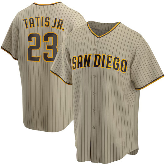 San Diego Padres #23 Fernando Tatis Jr. Tan RONA Alternate Replica Player Jersey